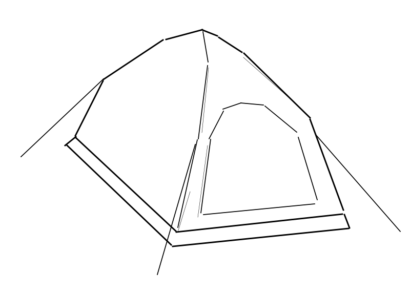 テントの選び方入口縦タイプ