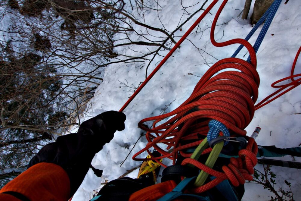 堂満岳中央稜 2023年1月02662