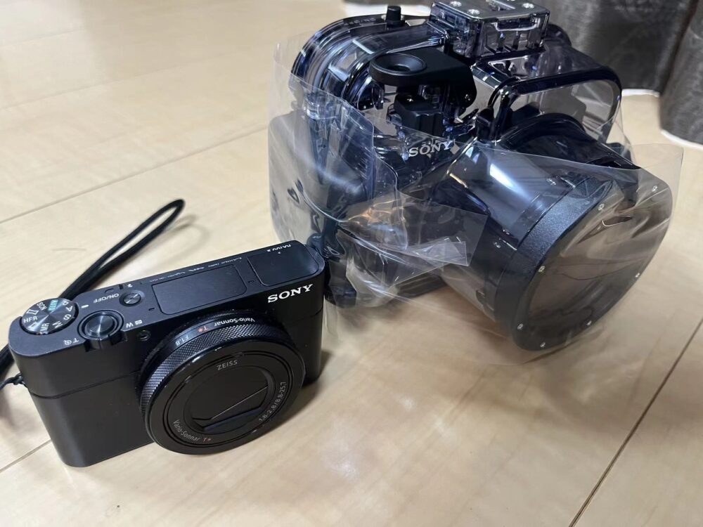 MPK-URX100A】RX100M5Aに防水ハウジングを付けて水中撮影