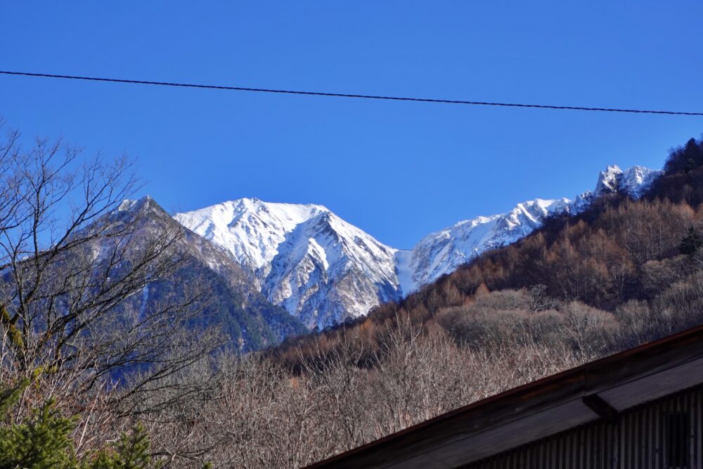 槍ヶ岳 中崎尾根 奥丸山 冬季 11月