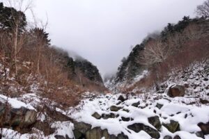 槍ヶ岳 中崎尾根 奥丸山 冬季 11月