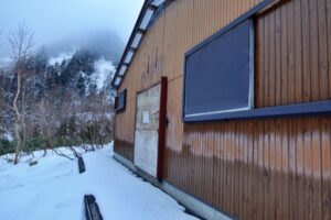 槍ヶ岳 中崎尾根 奥丸山 冬季 11月