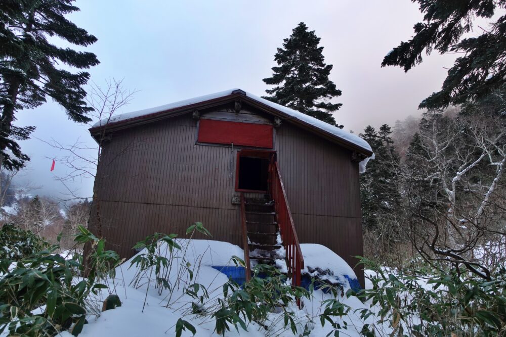 槍ヶ岳 中崎尾根 奥丸山 冬季 11月