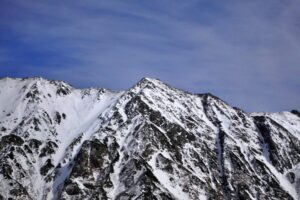 槍ヶ岳 中崎尾根 奥丸山 冬季 11月