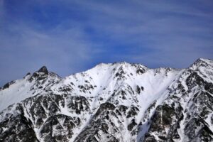 槍ヶ岳 中崎尾根 奥丸山 冬季 11月