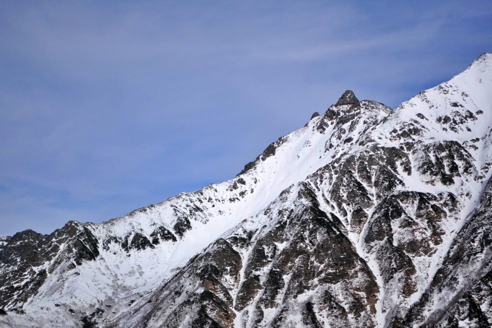 槍ヶ岳 中崎尾根 奥丸山 冬季 11月