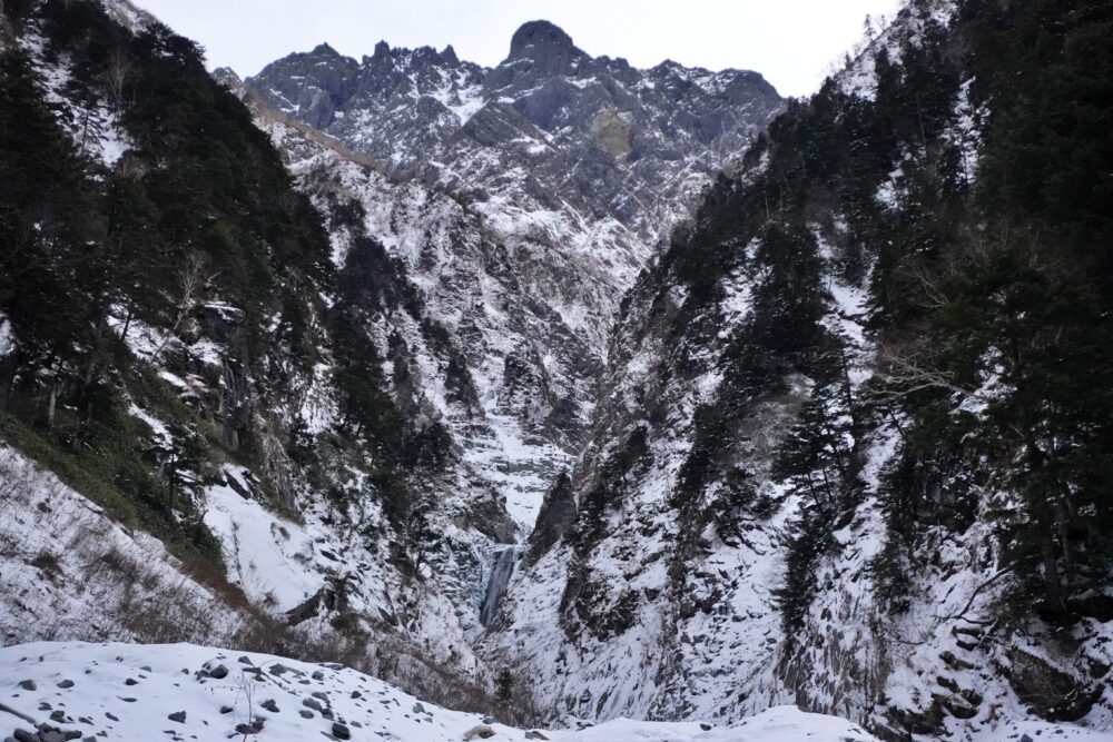 槍ヶ岳 中崎尾根 奥丸山 冬季 11月