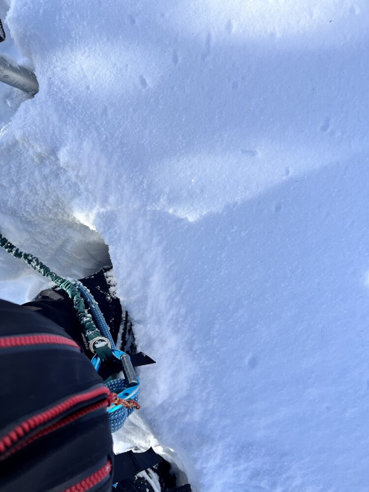 槍ヶ岳 中崎尾根 奥丸山 冬季 11月